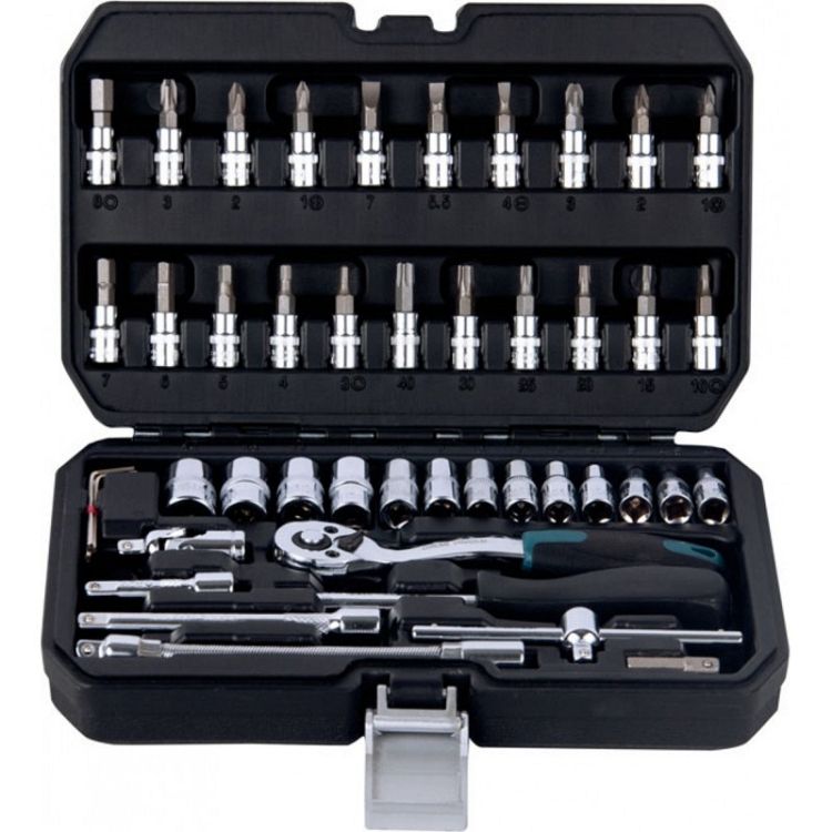 BORMANN Pro BHT5100 ΚΑΡΥΔΑΚΙΑ 1/4'' ΜΕ ΚΑΣΤΑΝΙΑ ΚΑΙ ΠΡΟΕΚΤΑΣΗ ΣΕΤ 46ΤΕΜ