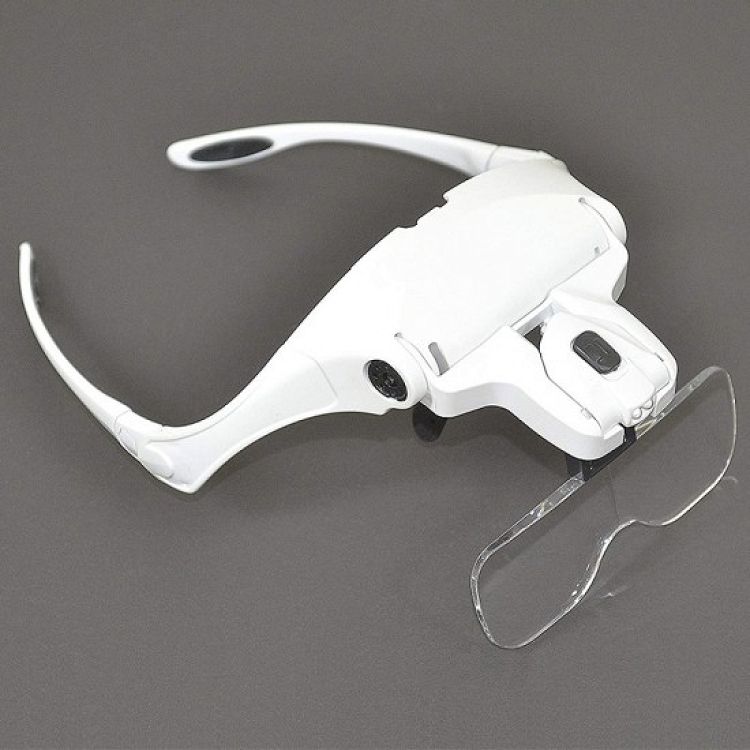 Μεγεθυντικός Φακός Κεφαλής σε Σκελετό Γυαλιών με 5 Φακούς & Led 59-989202