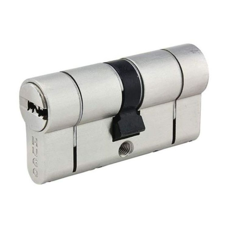 ΚΥΛΙΝΔΡΟΣ HUGO ΑΣΦΑΛΕΙΑΣ 80mm(40-40), ΝΙΚΕΛ GR3,5S, 5 ΚΛΕΙΔΙΑ,