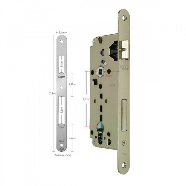 ΚΛΕΙΔΑΡΙΑ ΚΥΛΙΝΔΡΟΣ Κ45-85 ΟΒΑΛ ΧΡΥΣΗ HUGO