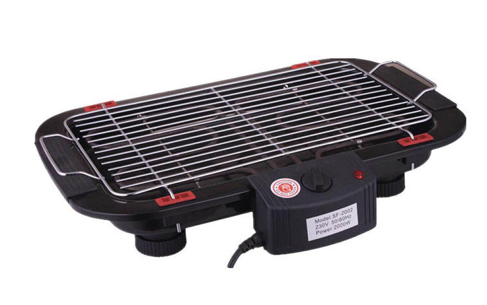 Bormann BBQ1050 Ηλεκτρική Ψησταριά Σχάρας 2000W με Ρυθμιζόμενο Θερμοστάτη