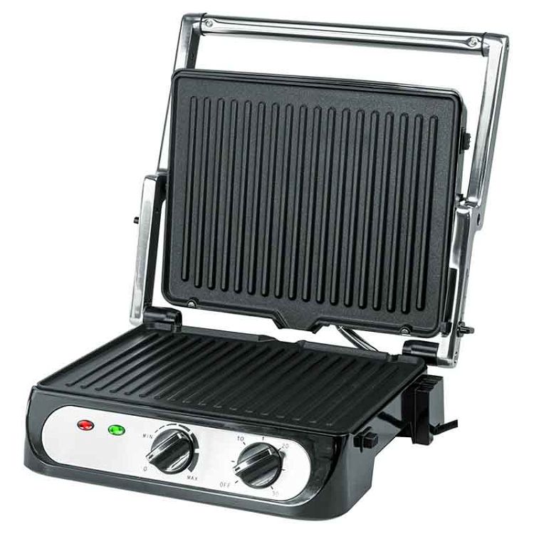 Bormann BHA3400 Τοστιέρα Γκριλιέρα με Αποσπώμενες Πλάκες 2000W Γκρι