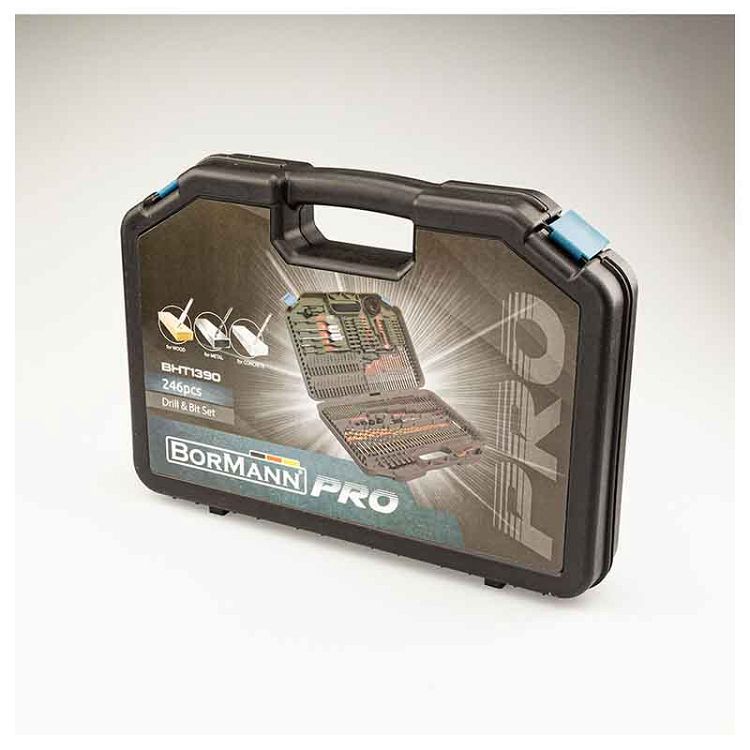 Bormann Σετ Τρυπάνια Μύτες, Ποτηροτρύπανα & Καρυδομύτες BHT1390 Pro 246τμχ
