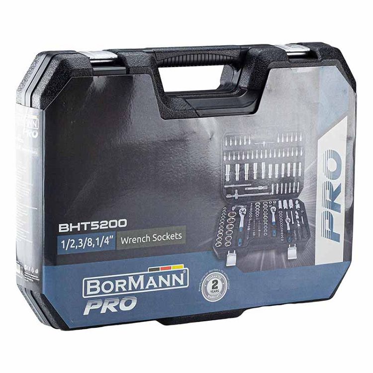 Bormann BHT5200 Σετ Κασετίνα με Καρυδάκια 1/2'', 1/4'' & 3/8'' Τεμάχια 182 | 024699