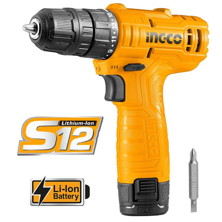 Δραπανοκατσάβιδο Μπαταρίας 12V Li-Ion CDLI12415 INGCO