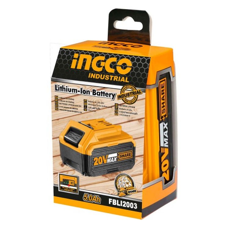 Επαγγελματική Μπαταρία 20V 5.0Ah Li-Ion FBLI2003 INGCO