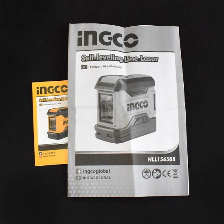 Αυτοαλφαδιαζόμενο Laser Σταυρού 2 Ακτίνων HLL156508 INGCO