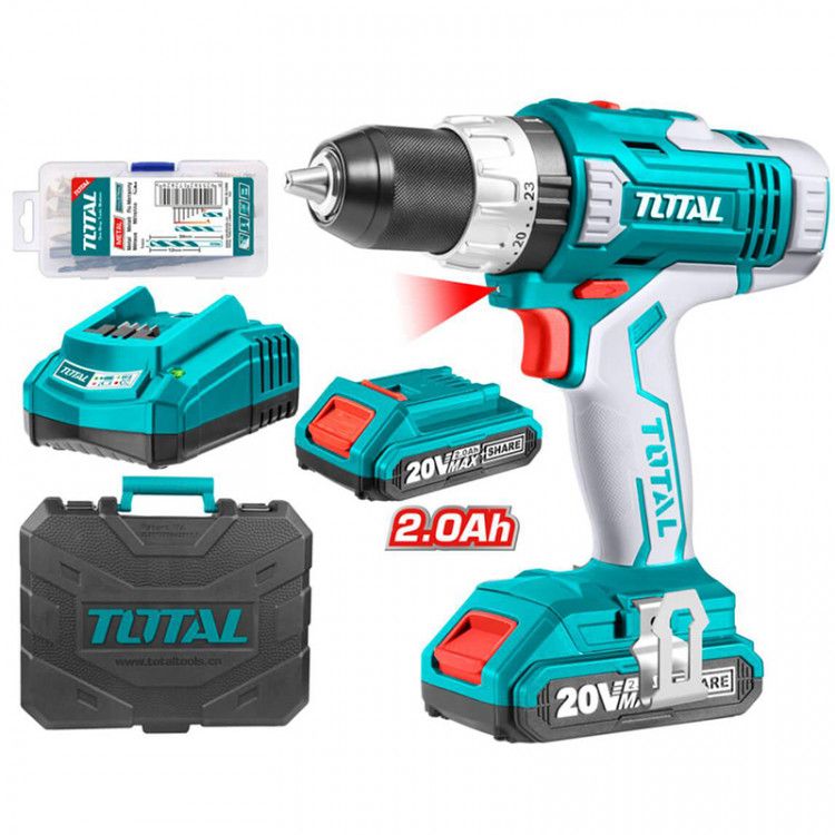 ΔΡΑΠΑΝΟΚΑΤΣΑΒΙΔΟ ΜΠΑΤΑΡΙΑΣ Li-ion 20V 2AH 55MN 2ΜΠΑΤΑΡΙΕΣ (TDLI2003) TOTAL