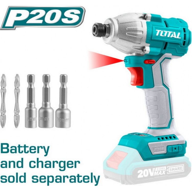 TOTAL ΠΑΛΜΙΚΟ ΚΑΤΣΑΒΙΔΙ ΜΠΑΤ.ΛΙΘΙΟΥ 20V ΧΩΡΙΣ ΜΠΑΤΑΡΙΑ & ΦΟΡΤΙΣΤΗ(TIRLI20030)