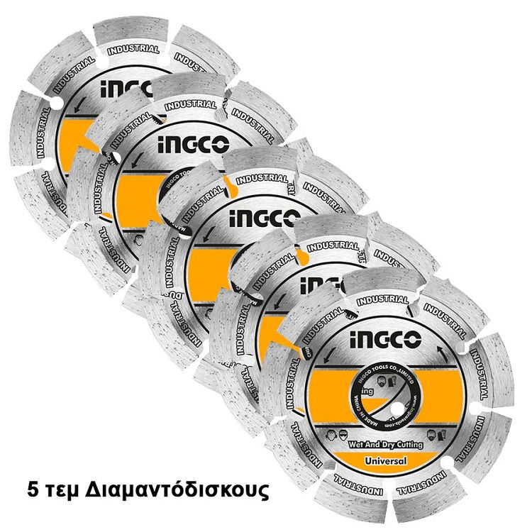 Επαγγελματική Φρέζα - Καναλοποιός Τοίχων Υγρής - Ξηράς Κοπής WLC30001 INGCO