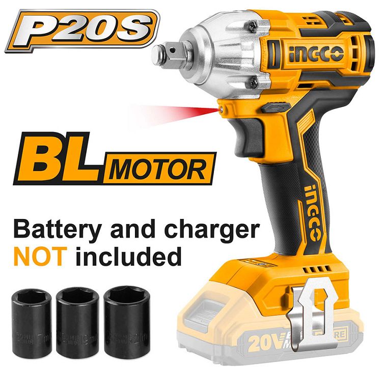 Επαγγελματικό Μπουλονόκλειδο Μπαταρίας 20V Li-Ion Solo CIWLI20010 INGCO