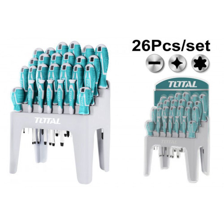 TOTAL ΣΕΤ ΚΑΤΣΑΒΙΔΙΑ 26τμχ ΣΕ ΕΚΘΕΤΗΡΙΟ ΠΑΓΚΟΥ (THT250626)