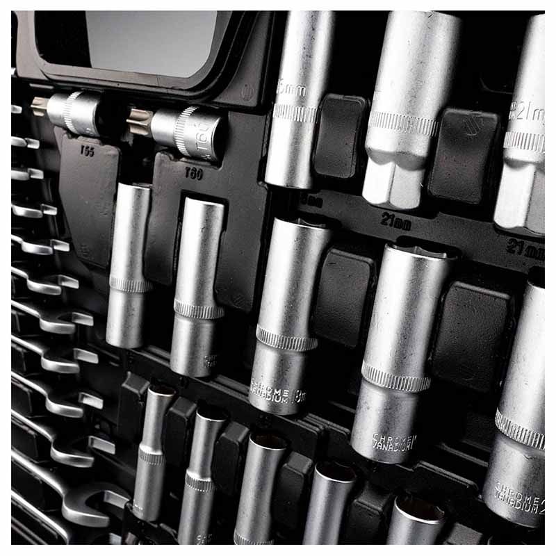 BORMANN Pro BHT5220 ΚΑΡΥΔΑΚΙΑ 1/2'', 1/4'' & 3/8'' ΜΕ ΚΑΣΤΑΝΙΑ ΚΑΙ ΠΡΟΕΚΤΑΣΗ 215ΤΕΜ (028246)