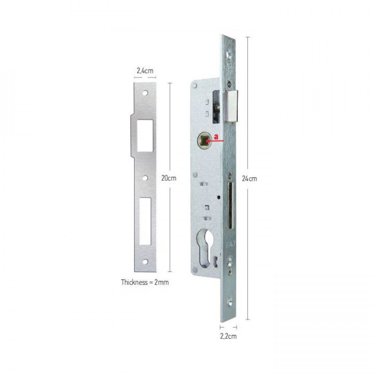 ΚΛΕΙΔΑΡΙΑ HUGO ΣΤΕΝΗ 25 ΑΛΟΥΜΙΝΙΟΥ