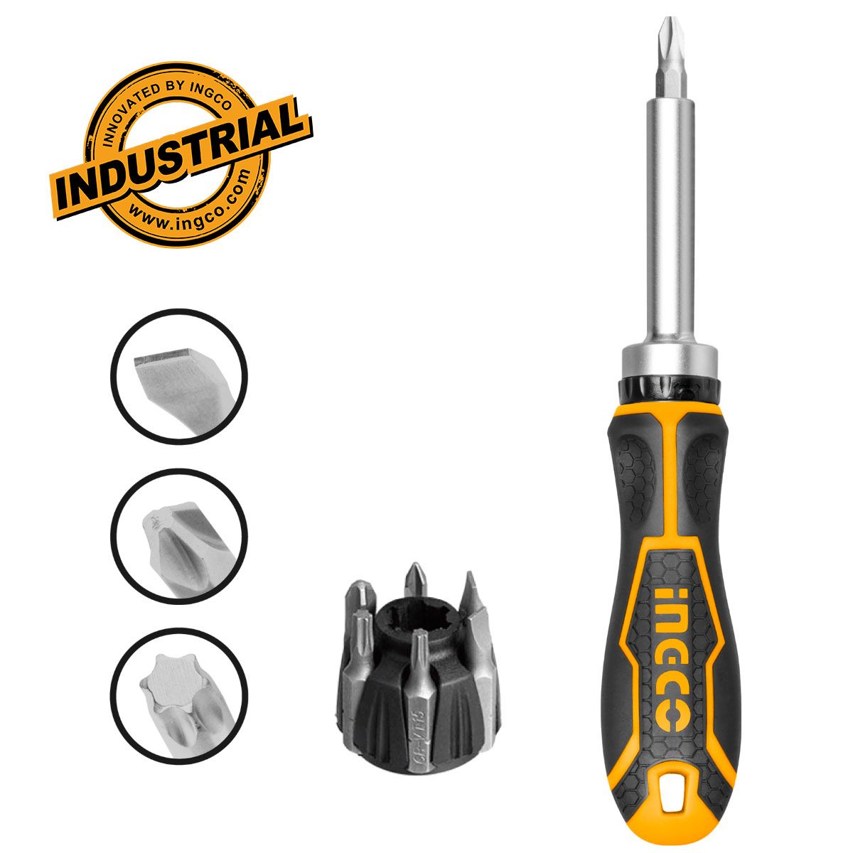 Κατσαβίδι Καστάνιας Σετ 8 Σε 1 Επαγγελματικό INGCO AKISD0808