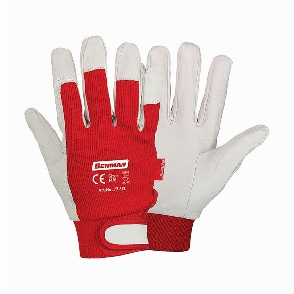 ΓΑΝΤΙΑ ΥΦΑΣΜΑ+ΔΕΡΜΑ ΜΕ VELCRO 10''/XL BENMAN