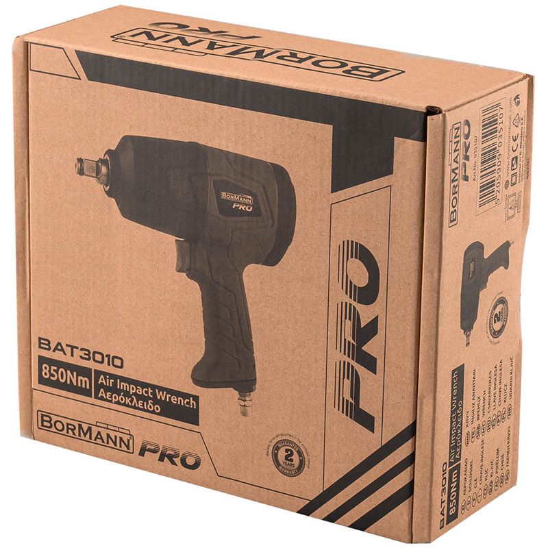 Bormann BAT3010 Αερόκλειδο 1/2" με Μέγιστη Ροπή 86kgm