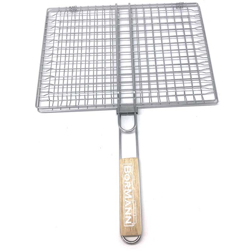 Bormann Σχάρα Inox Διπλή BBQ1012 35x25cm