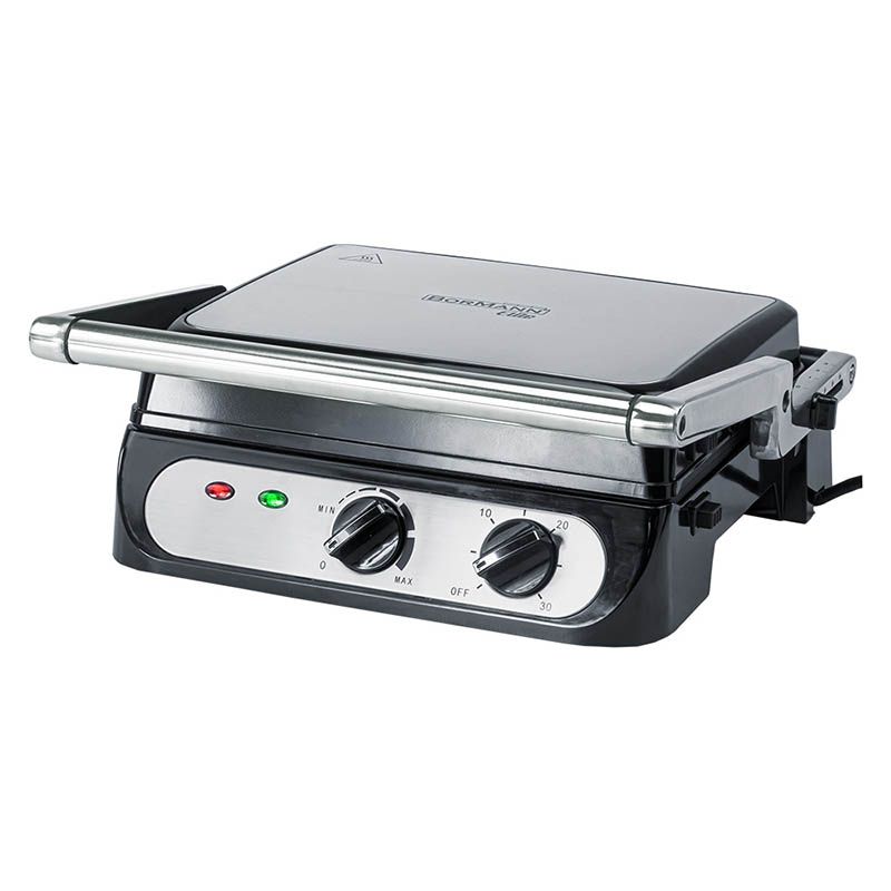 Bormann BHA3400 Τοστιέρα Γκριλιέρα με Αποσπώμενες Πλάκες 2000W Γκρι