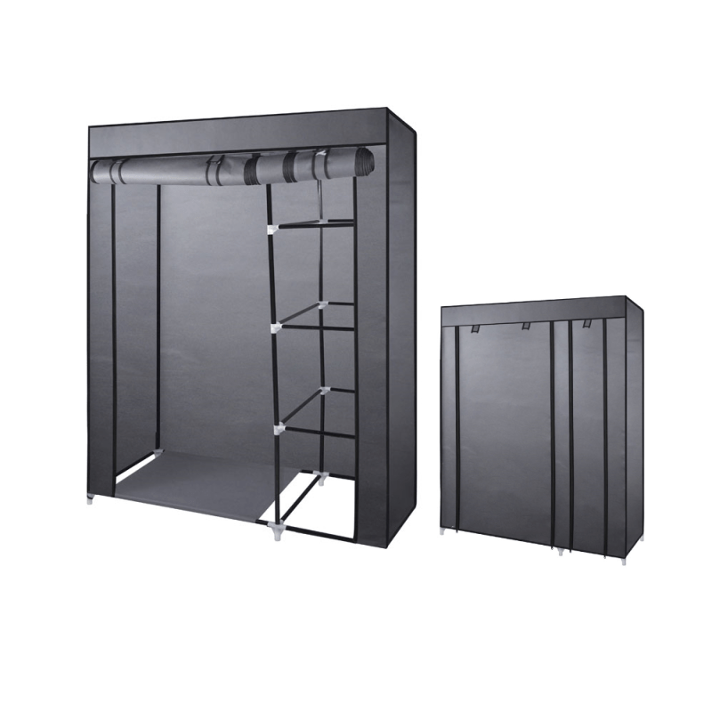 BORMANN BPC1200 Υφασμάτινη Ντουλάπα με Μεταλλικό Σκελετό 110x45x175cm