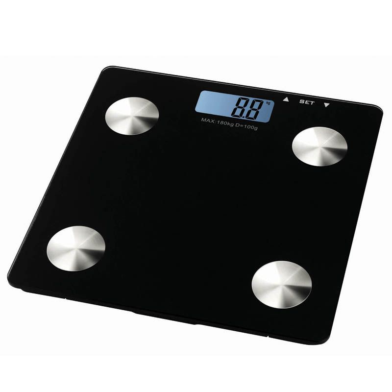 Bormann Ψηφιακή Ζυγαριά με Λιπομετρητή σε Μαύρο χρώμα BWS1500