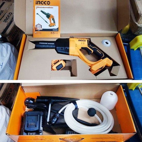 Πλυστικό Μηχάνημα Υψηλής Πίεσης Μπαταρίας 20V Li-Ion CPWLI20082 INGCO