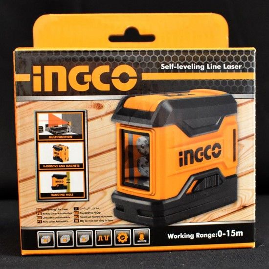 Αυτοαλφαδιαζόμενο Laser Σταυρού 2 Ακτίνων HLL156508 INGCO