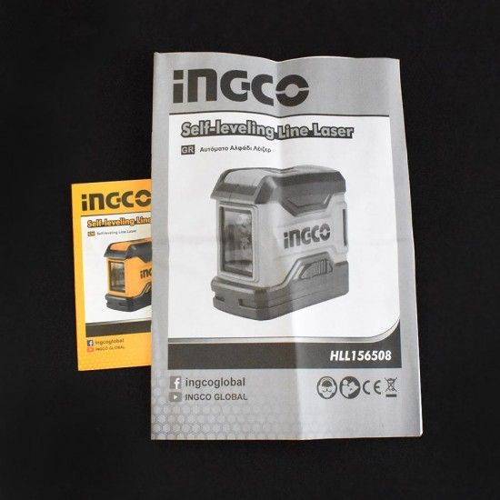 Αυτοαλφαδιαζόμενο Laser Σταυρού 2 Ακτίνων HLL156508 INGCO