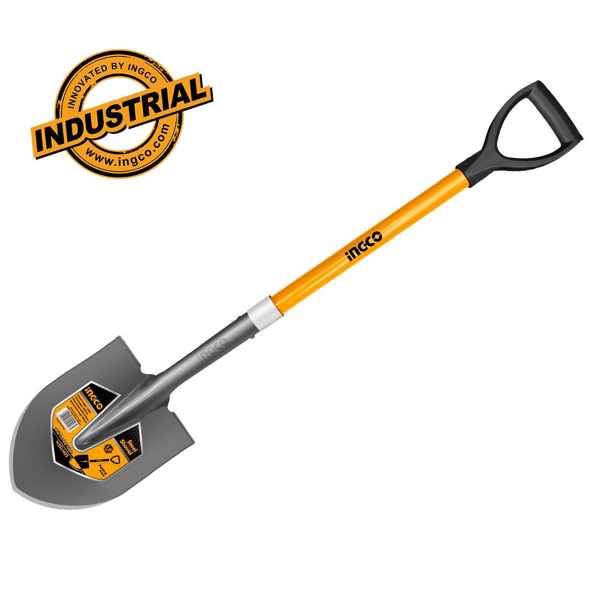 Φτυάρι Ατσάλινο Πτυολαβής Με Πλαστικό Στυλιάρι HSSLH05 INGCO