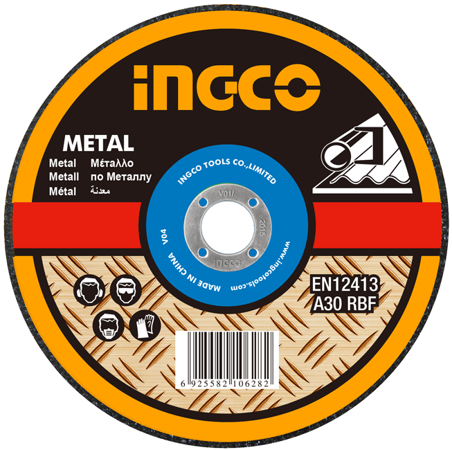 Δίσκος Metal Inox 115mm Σε Κουτί 10 Τεμαχίων INGCO (MCD121155)
