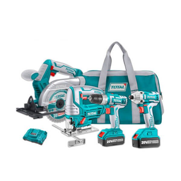 TOTAL TCKLI2010 Σετ Εργαλείων Μπαταρίας 4Ah/20V