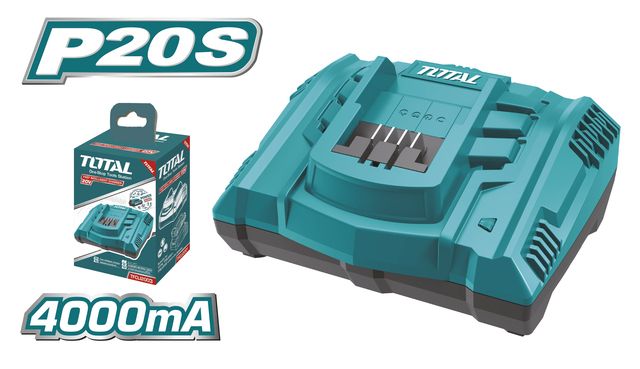 TOTAL ΕΠΑΓΓ.ΤΑΧΥΦΟΡΤΙΣΤΗΣ ΓΙΑ ΜΠΑΤΑΡΙΕΣ Li-ion 20V/2Ah/4Ah(TFCLI2003)