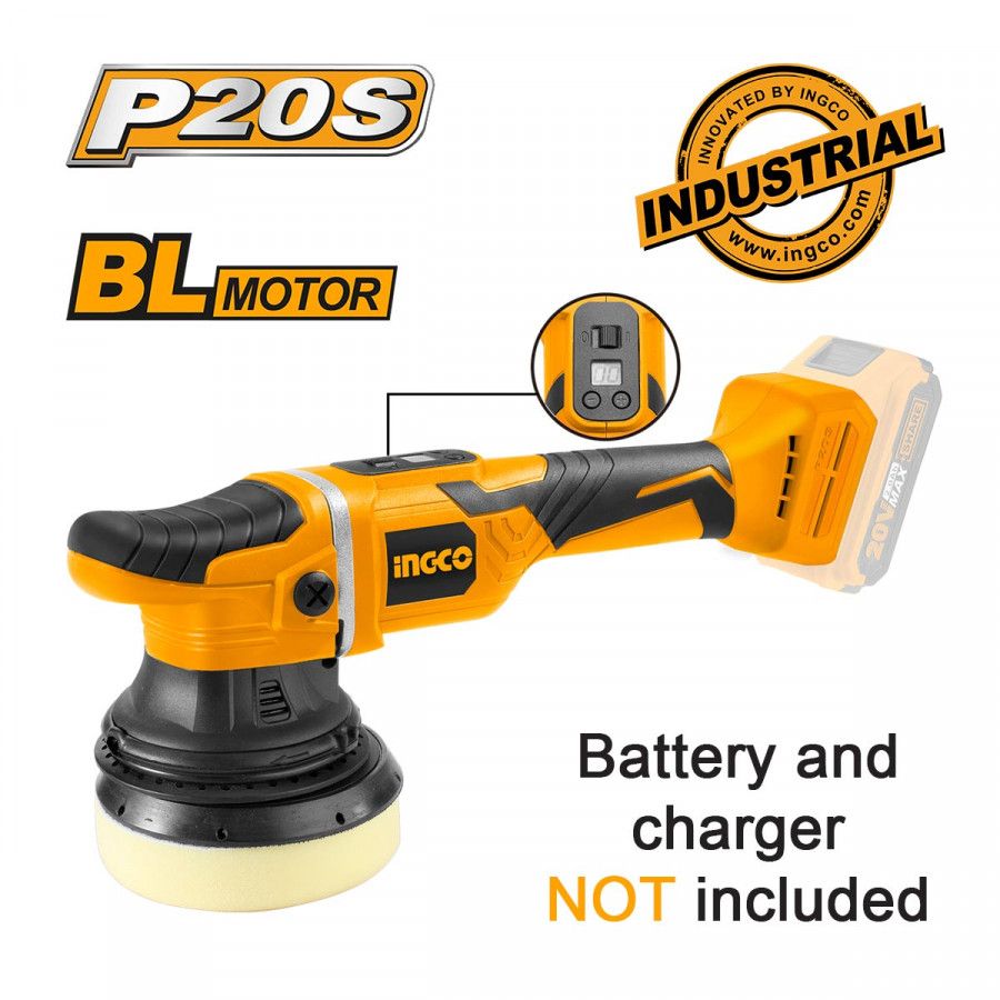 Ingco APLI2002 Περιστροφικός Αλοιφαδόρος Solo με Ρύθμιση Στροφών