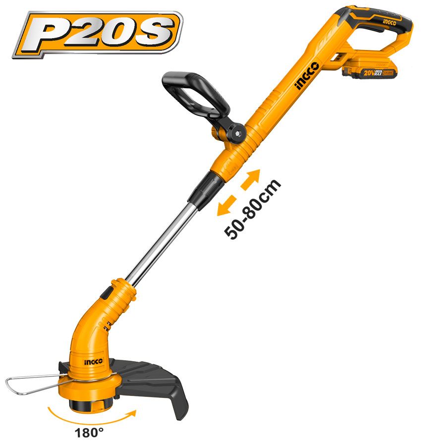 Ingco CGTLI20301 Χορτοκοπτικό Μπαταρίας Ώμου / Χειρός 20V 2Ah 3kg