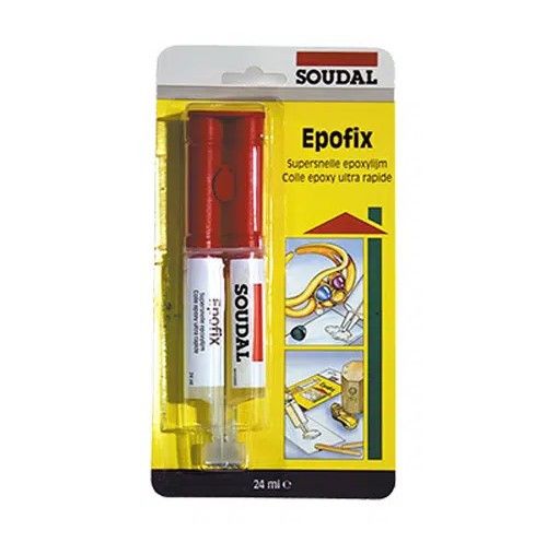 ΚΟΛΛΑ ΕΠΟΞΙΚΗ 2 ΣΥΣΤΑΤΙΚΩΝ ΔΙΑΦΑΝΗ SOUDAL EPOFIX 24ml