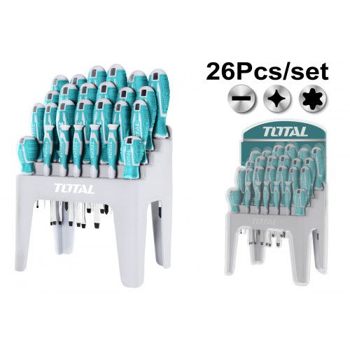 TOTAL ΣΕΤ ΚΑΤΣΑΒΙΔΙΑ 26τμχ ΣΕ ΕΚΘΕΤΗΡΙΟ ΠΑΓΚΟΥ (THT250626)